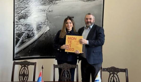 Դեսպան Մարիամ Գևորգյանը հանդիպել է Մոնտեվիդեոյի քաղաքապետ Մարիո Բերգարայի հետ