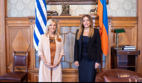 Ուրուգվայում ՀՀ դեսպան Մարիամ Գևորգյանի հանդիպումը Ուրուգվայի փոխնախագահ, Գլխավոր Ասամբլեայի և Սենատորների պալատի նախագահ Բեատրիս Արխիմոնի հետ