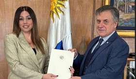 Ուրուգվայի Արևելյան Հանրապետությունում Հայաստանի Հանրապետության դեսպան Մարիամ Գևորգյանն իր հավատարմագրերի պատճենն է հանձնել Ուրուգվայի արտաքին հարաբերությունների նախարար Օմար Պագանինիին