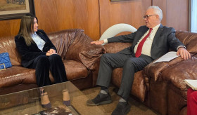 Դեսպան Մարիամ Գևորգյանը հանդիպել է Ուրուգվայի Արտաքին հարաբերությունների նախարար Մարիո Լուբետկինի հետ