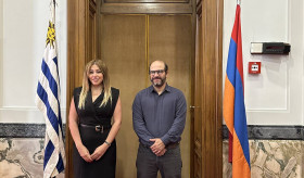 Դեսպան Մարիամ Գևորգյանը հանդիպել է Ուրուգվայի Ներկայացուցիչների պալատի նախագահ Սեբաստիան Վալդոմիրի հետ