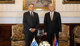 ՀՀ նախագահ Վահագն Խաչատուրյանն Էստևես պալատում երկկողմ հանդիպում է ունեցել նախագահ Ժամանդու Օրսիի հետ